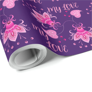 Blume ALS GESCHENKE FÜR IHREN LIEBER Geschenkpapier