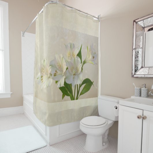 Blume Alstomeria Duschvorhang (Beispiel)