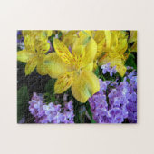 Blume Alstroemeria und Lilacs Puzzle (Horizontal)