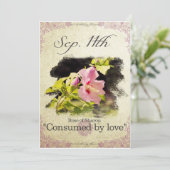 Blume am 11. September "Rose Sharon Karte (Stehend Vorderseite)