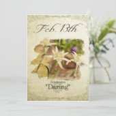 Blume am 13. Februar "Edelweiss" Karte (Stehend Vorderseite)