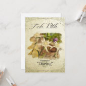 Blume am 13. Februar "Edelweiss" Karte (Vorderseite/Rückseite Beispiel)