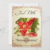 Blume am 13. Juli "Gladiolus" Karte (Vorderseite)