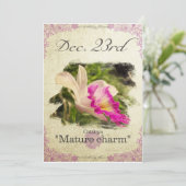 Blume am 23. Dezember "Cattleya" Karte (Stehend Vorderseite)