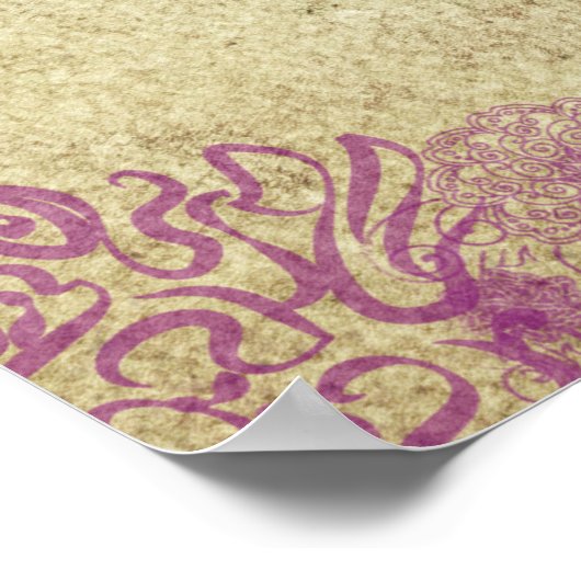 Blume am 27. Dezember "Pansy" Poster (Ecke)