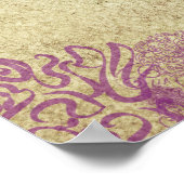 Blume am 27. Juni "Passion Blume" Poster (Ecke)