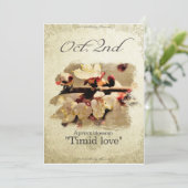 Blume am 2. Oktober "Apricot blüte" Karte (Stehend Vorderseite)