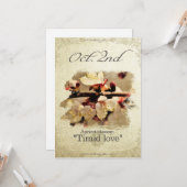 Blume am 2. Oktober "Apricot blüte" Karte (Vorderseite/Rückseite Beispiel)