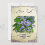 Blume am 5. April "Vergessen-ich-nicht" Karte (Vorderseite)