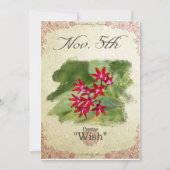 Blume am 5. November "Pentas" Karte (Vorderseite)