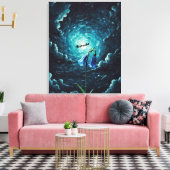 Blume am Abend Leinwanddruck (Insitu (Wohnzimmer))