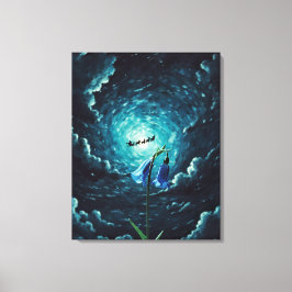 Blume am Abend Leinwanddruck