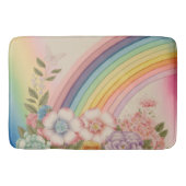 Blume am Ende des Regenbogens Badematte (Vorderseite)