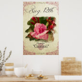 Blume am Geburtstag auf August 12. "Oleander" Poster (Küche)