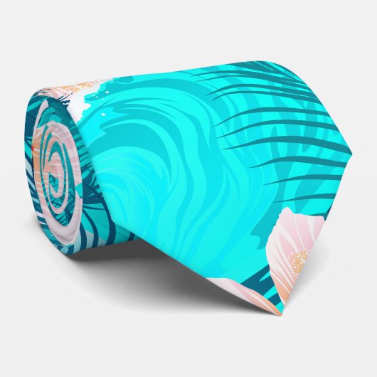 Blume am Hibiskus Krawatte (Gerollt)