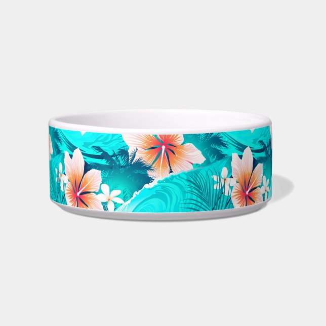 Blume am Hibiskus Napf (Links)