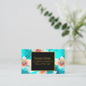 Blume am Hibiskus Visitenkarte (Stehend Vorderseite)