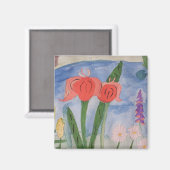 Blume am Lago Magnet (Vorderseite/Rückseite)