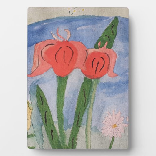 Blume Am Lago Tabletop Plaque mit Easel Fotoplatte (Vorderseite)