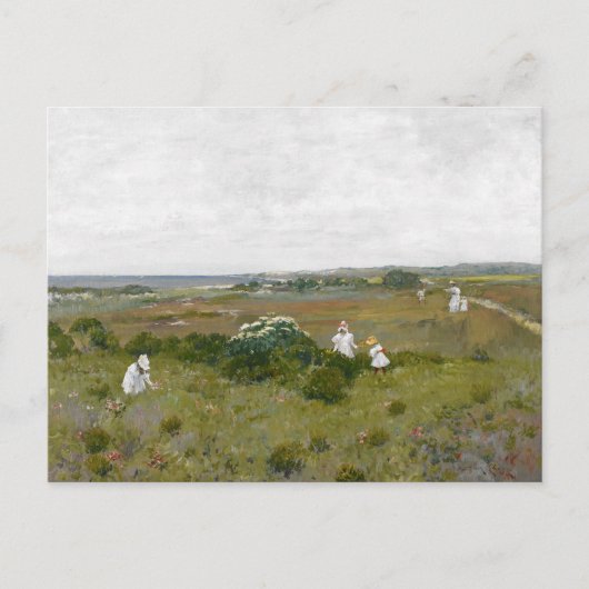 Blume am Meer | William Merritt Chase Postkarte (Vorderseite)
