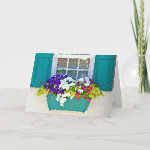 Blume am Meeresnotecard Karte