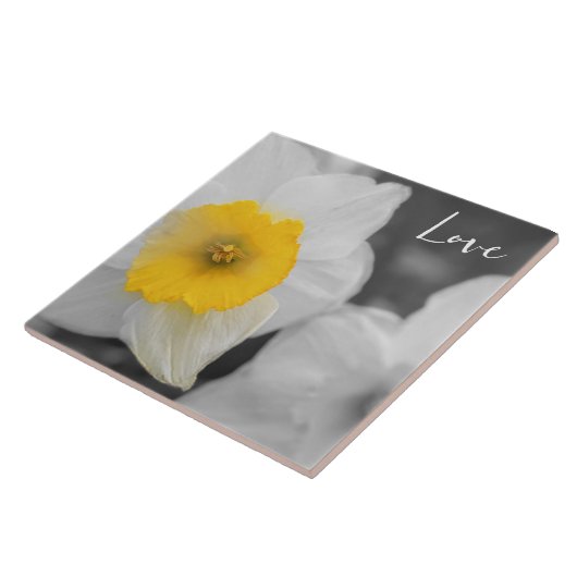 Blume am Morgen in der Liebe Fliese (Seite)