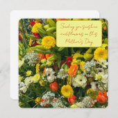 Blume am Muttertag Ankündigung (Vorne/Hinten)