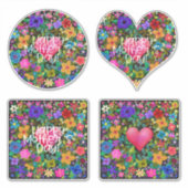 Blume am Muttertag Aufkleber (Vorderseite)