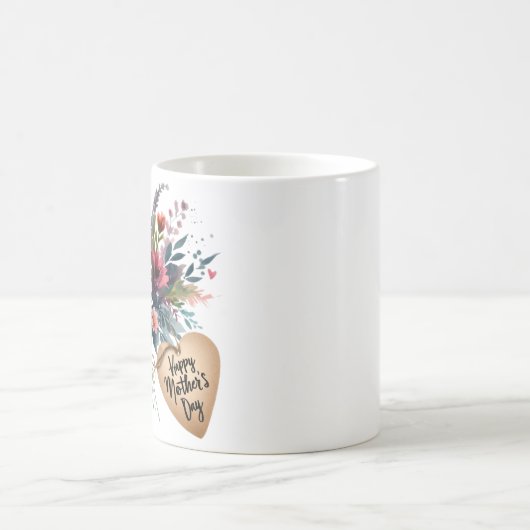 Blume am Muttertag in Aquarell Kaffeetasse (Mittel)