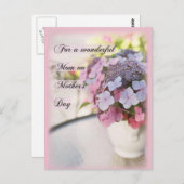 Blume am Muttertag Postkarte (Vorne/Hinten)