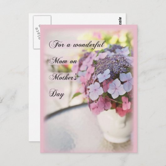 Blume am Muttertag Postkarte (Vorne/Hinten)