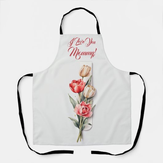 Blume am Muttertag Schürze (Vorderseite)