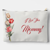 Blume am Muttertag Zubehörtasche (Rückseite)