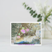 Blume am Ozeanhafen Postkarte (Stehend Vorderseite)