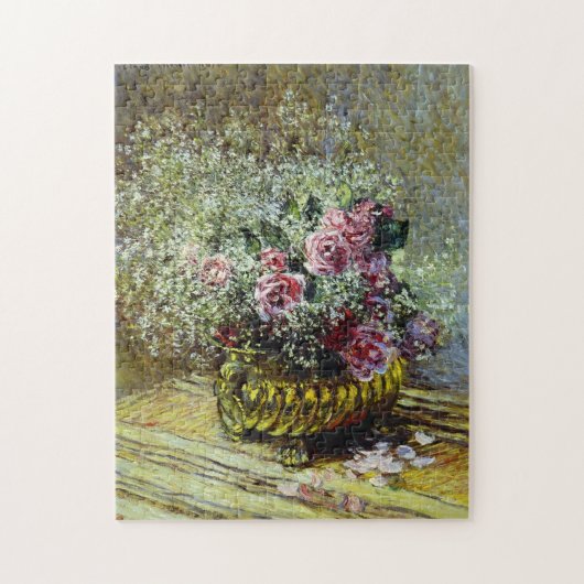 Blume am Pot Monet Puzzle (Vertikal)