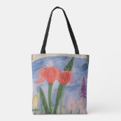 Blume am See Tasche (Rückseite)