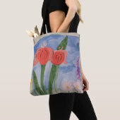Blume am See Tasche (Von Nahem)