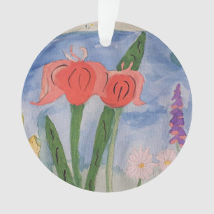 Blume am See - Weihnachtsschmuck Ornament