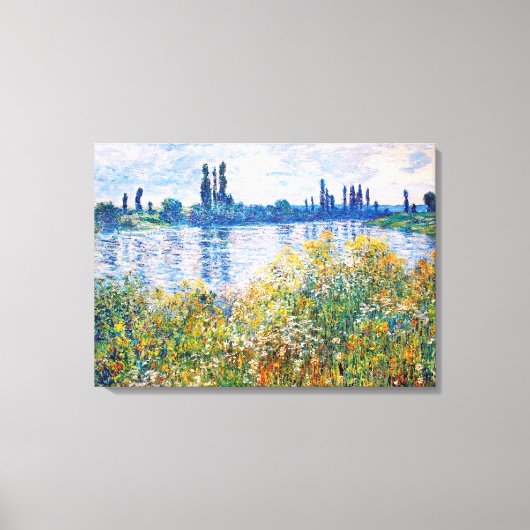 Blume am Seine-Monet Leinwanddruck (Vorderseite)