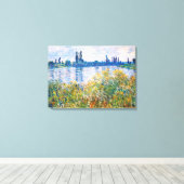 Blume am Seine-Monet Leinwanddruck (Insitu (Holzboden))