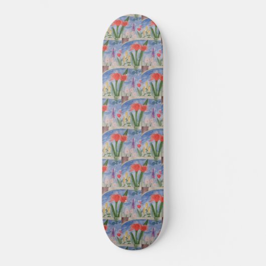 Blume am Skateboard (Vorderseite)