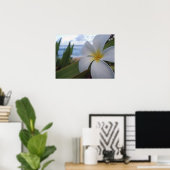 Blume am Strand Poster (Heimbüro)