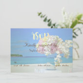 Blume am Strand UAWG Einladung (Stehend Vorderseite)