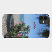 Blume am Strand und Ihr Name Case-Mate iPhone Hülle (Rückseite (Horizontal))