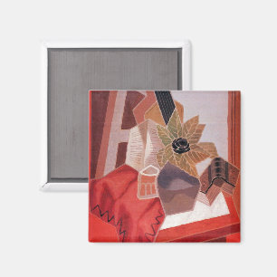 Blume am Tisch von Juan Gris, Vintager Kubismus Magnet
