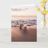 Blume am Ufer | Liebe | Jahrestag Karte (Gelbe Blume)