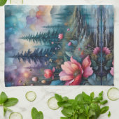 Blume am Wasser Geschirrtuch (Gefaltet)