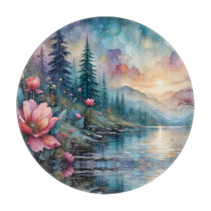 Blume am Wasser Schneidebrett