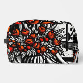 Blume am Winterfenster Waschbeutel (Vorderseite)