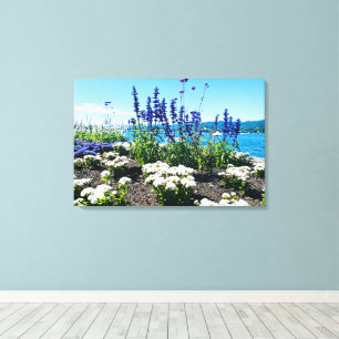 Blume am Zürichsee Leinwanddruck